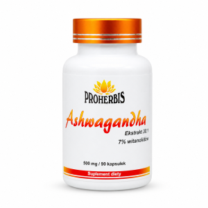 Ashwagandha ekstrakt 30:1 90 kapsułek