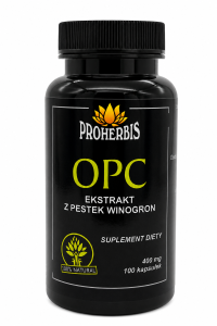 Ekstrakt z pestek winogron min. 95% OPC 100 kapsułek