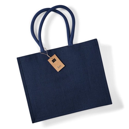 Torba z juty navy czysta (bez logo)